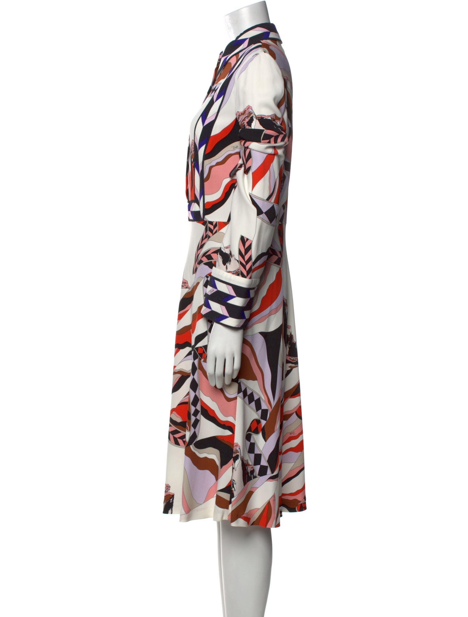 Emilio Pucci Printed Midi Length Dress w/ Tags