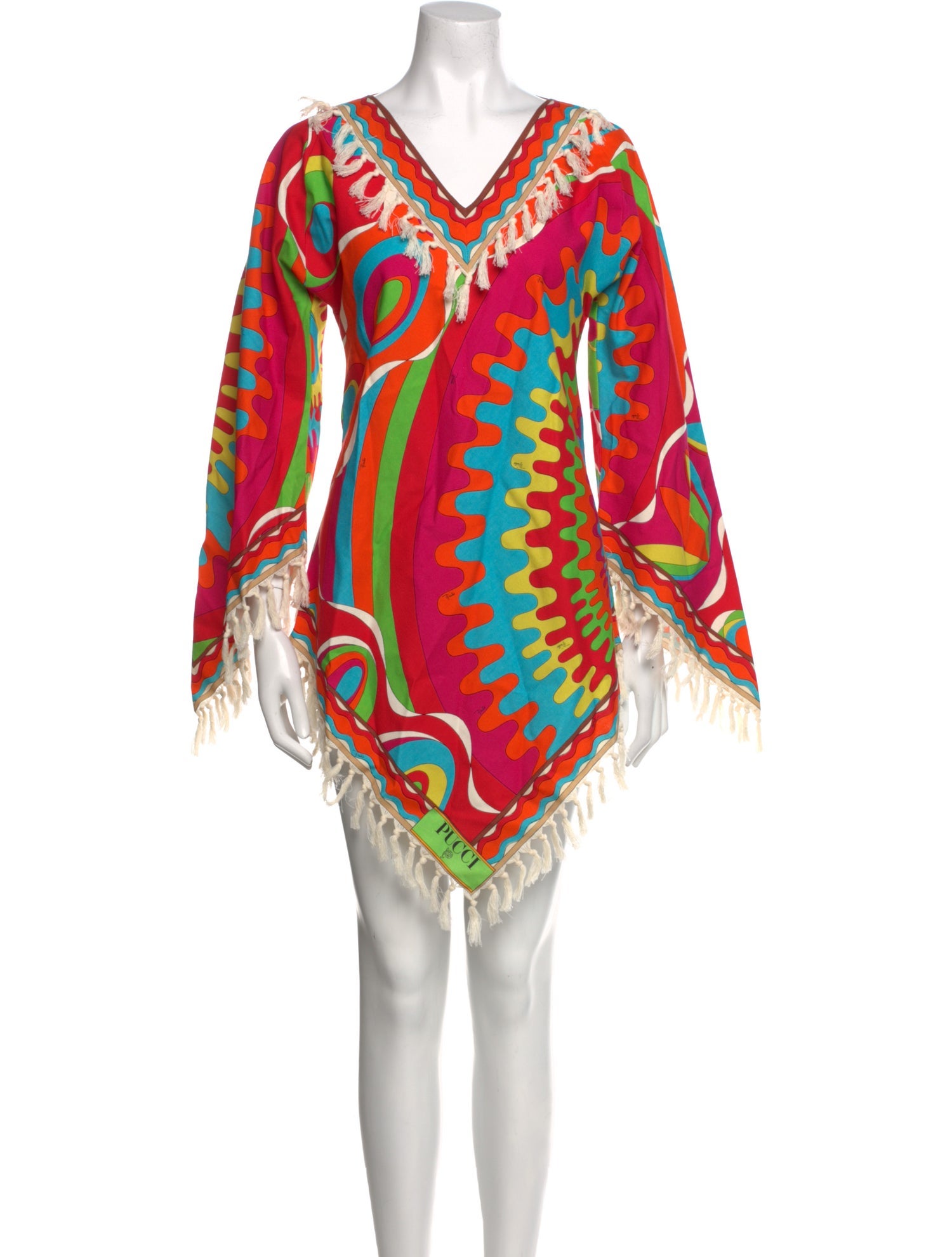 Emilio Pucci Printed Knee-Length Dress w/ Tags