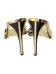 Emilio Pucci Satin Printed D'Orsay Pumps