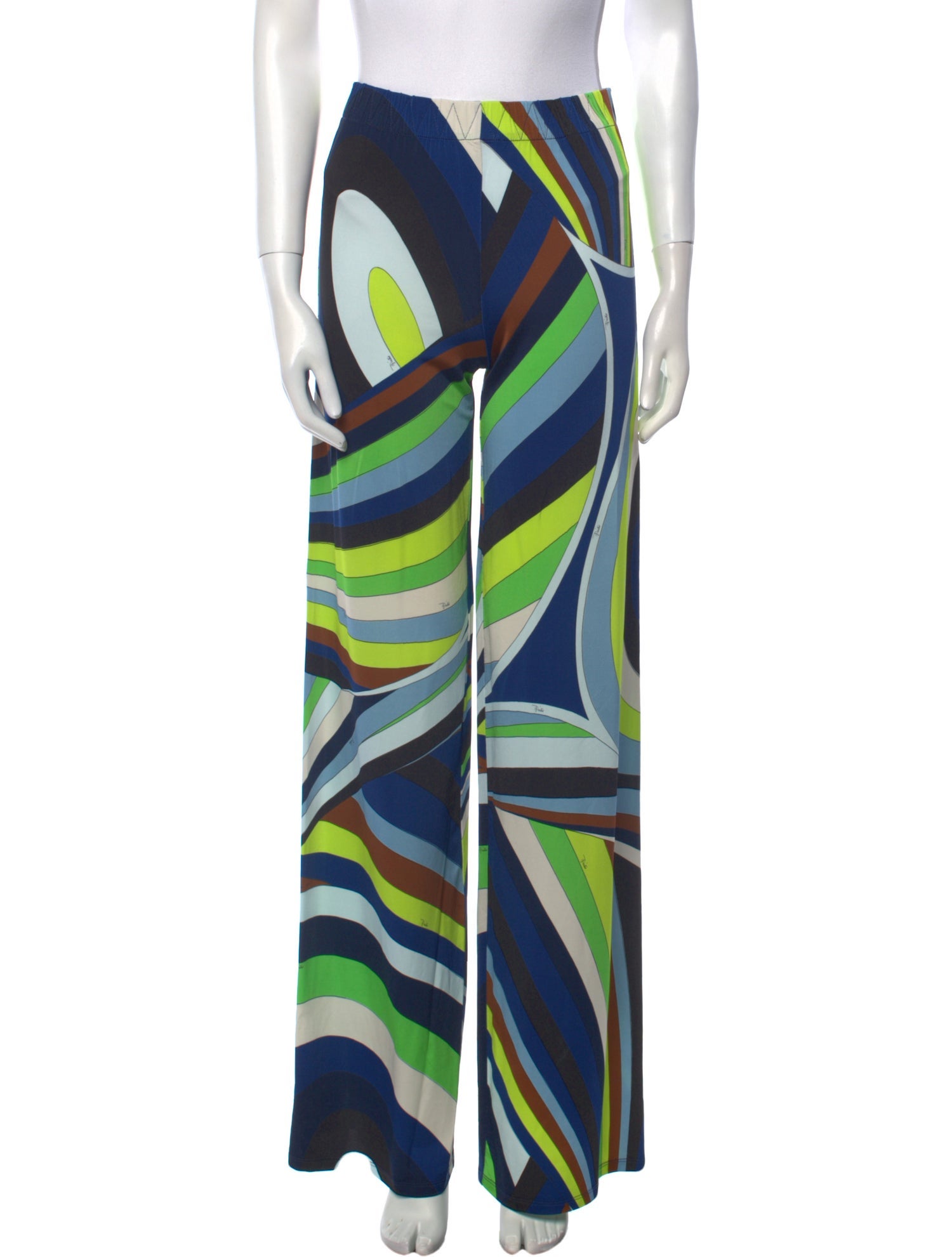 Emilio Pucci Printed Wide Leg Pants