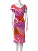 Emilio Pucci Printed Midi Length Dress