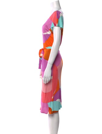 Emilio Pucci Printed Midi Length Dress