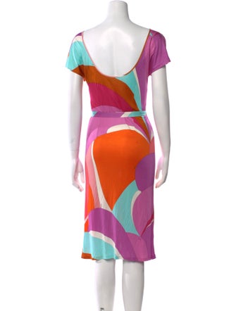 Emilio Pucci Printed Midi Length Dress