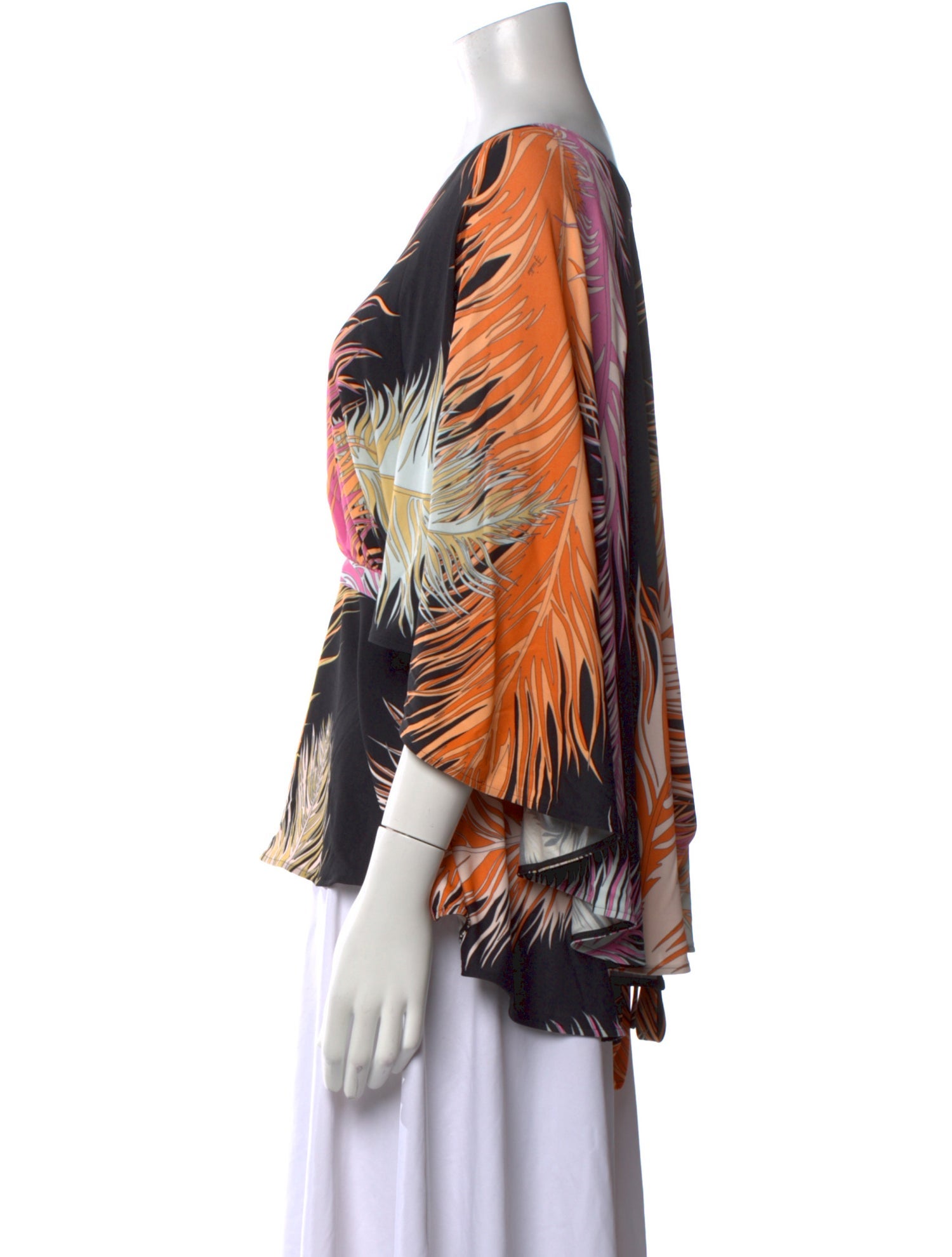 Emilio Pucci Printed V-Neck Blouse