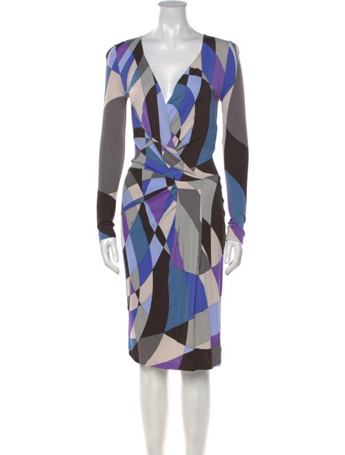 Emilio Pucci Printed Midi Length Dress