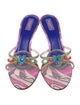 Emilio Pucci Satin Printed Slides