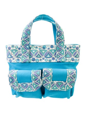 Emilio Pucci Canvas Top Handle Bag