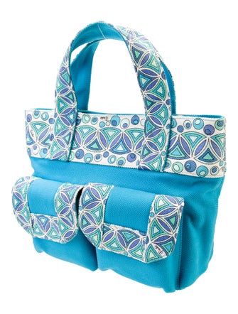 Emilio Pucci Canvas Top Handle Bag