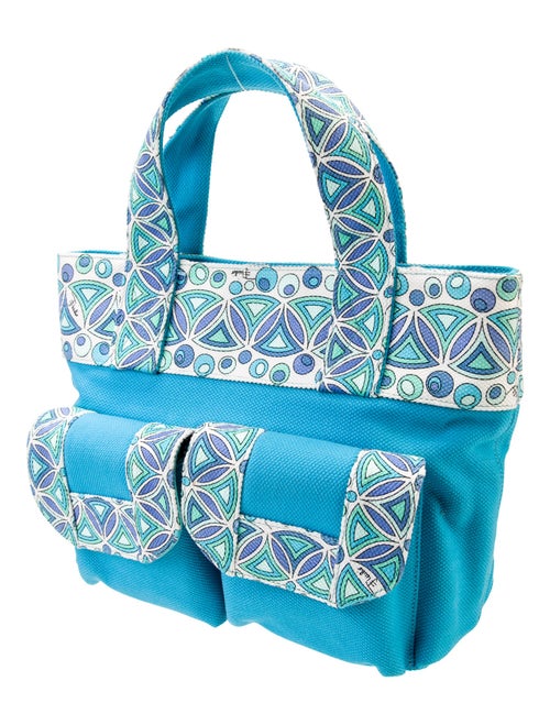 Emilio Pucci Canvas Top Handle Bag