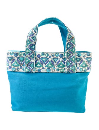 Emilio Pucci Canvas Top Handle Bag