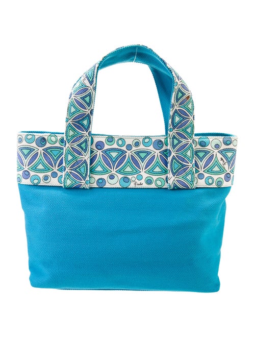 Emilio Pucci Canvas Top Handle Bag