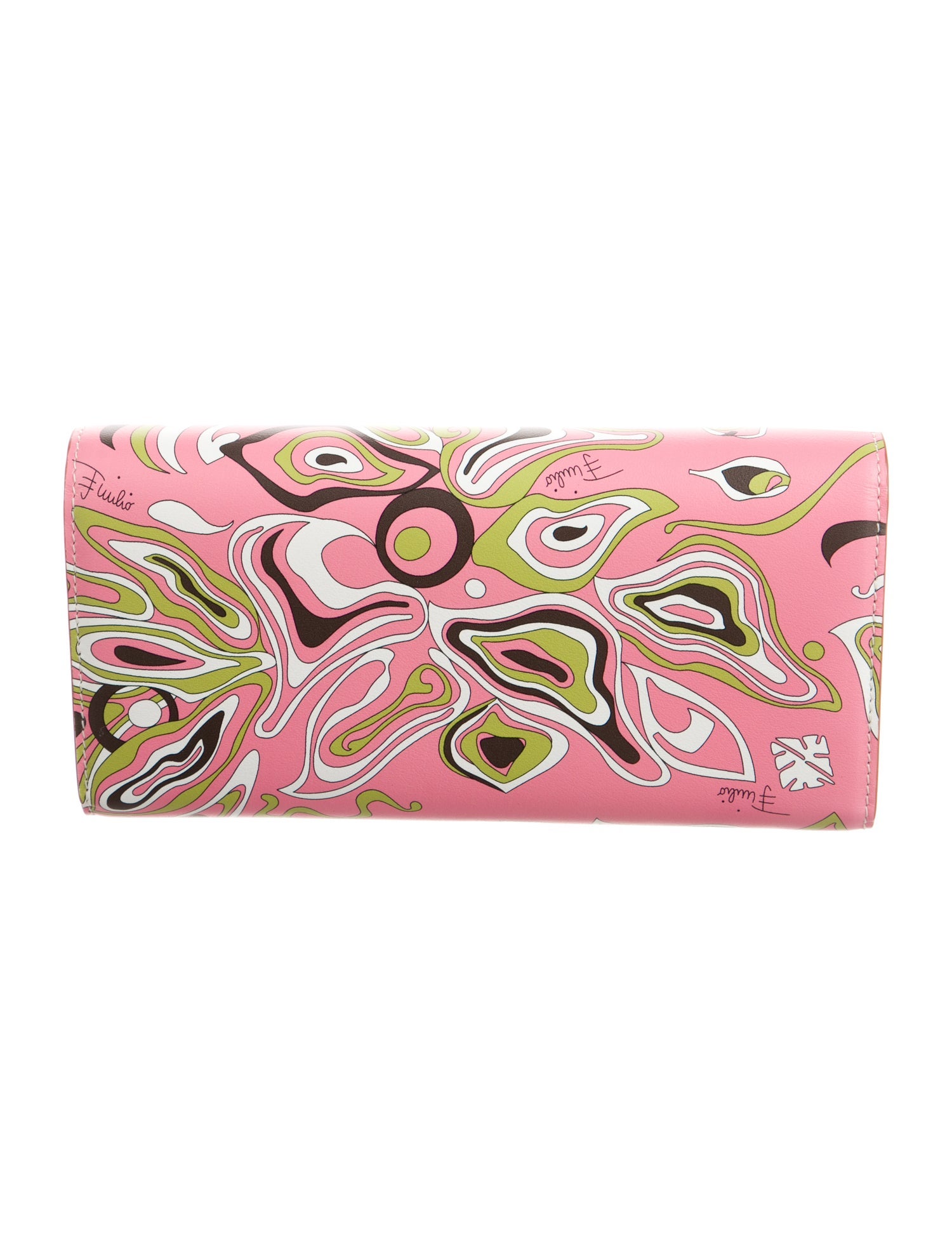 Emilio Pucci Leather Printed Wallet