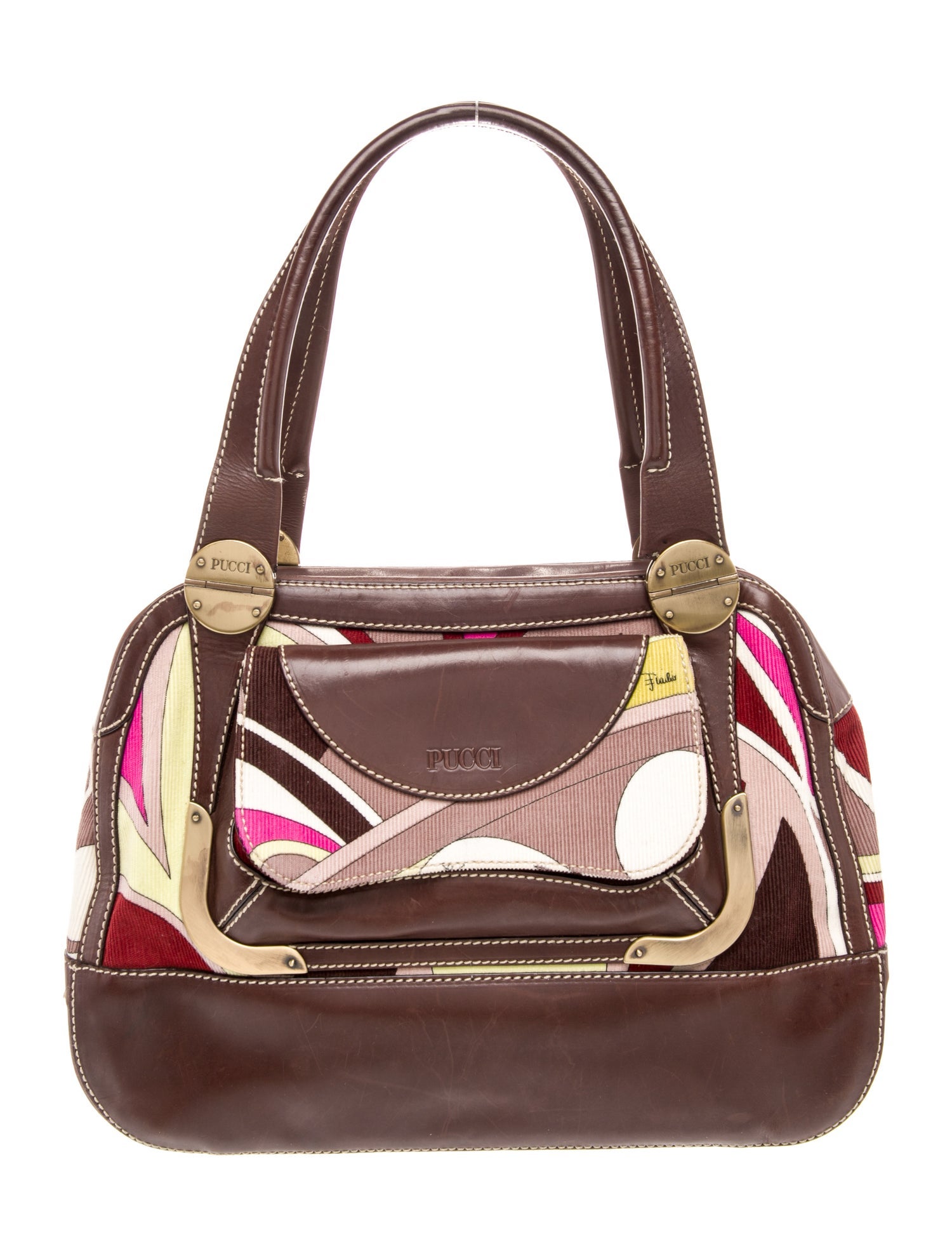 Emilio Pucci Leather Shoulder Bag