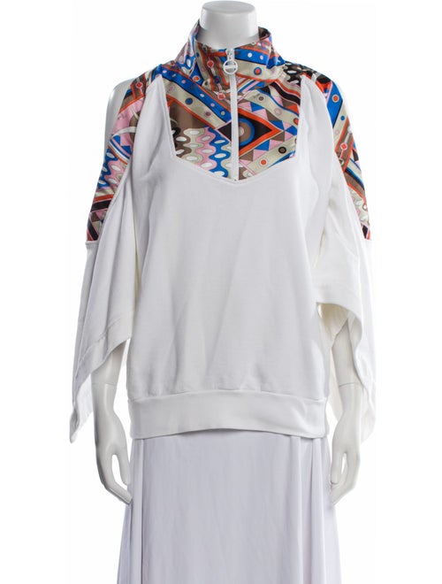 Emilio Pucci Printed Mock Neck Sweatshirt