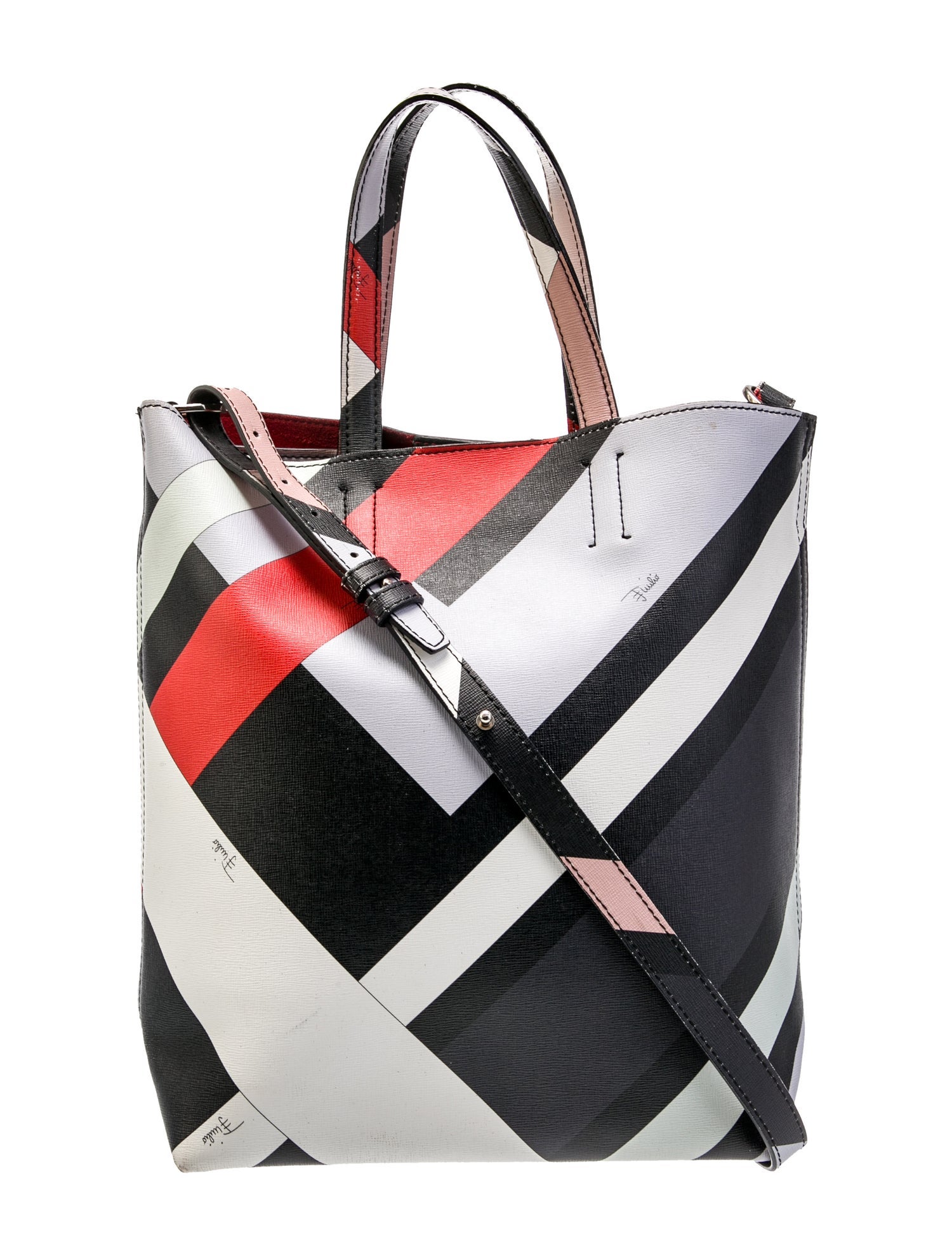 Emilio Pucci Leather Top Handle Bag