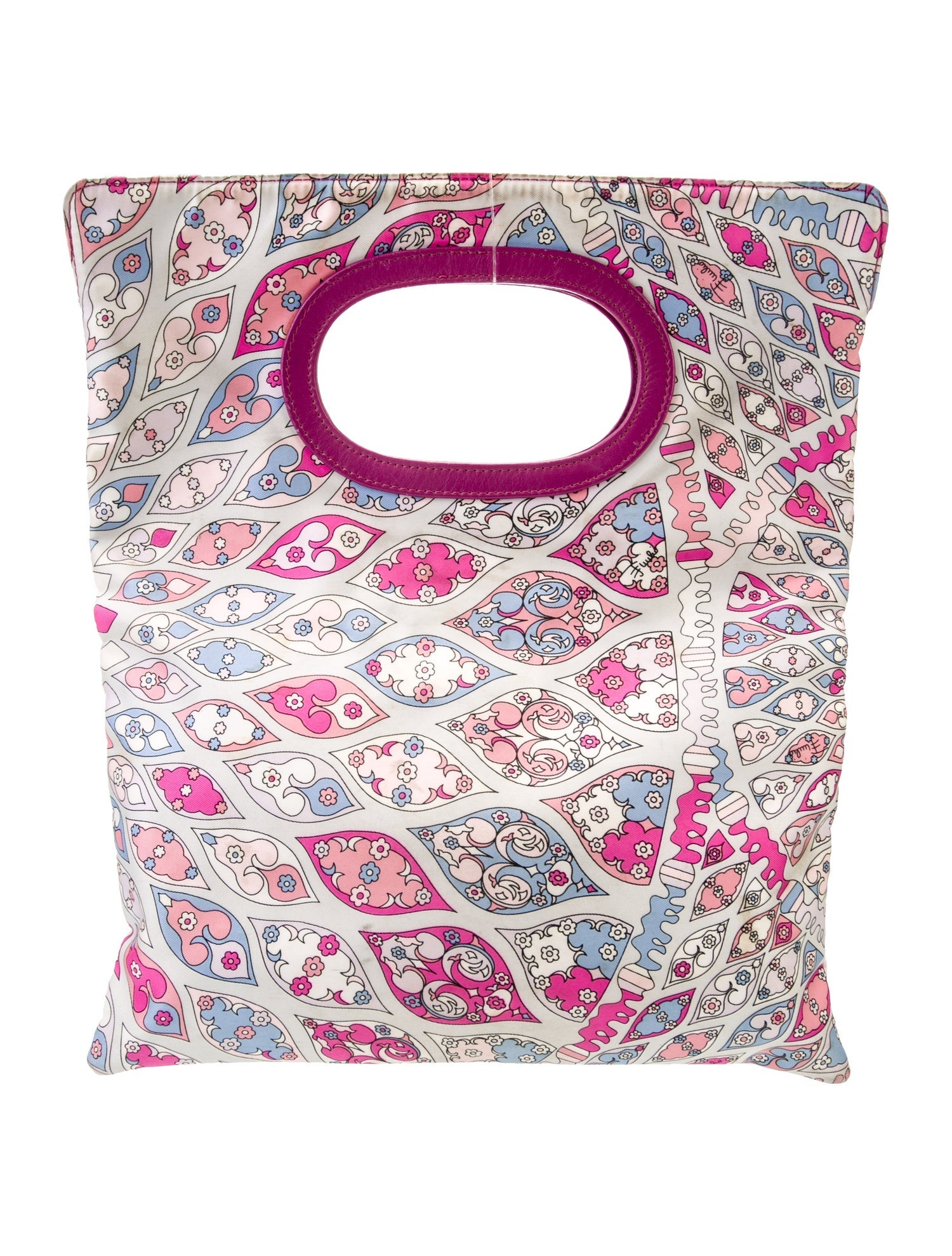 Emilio Pucci Nylon Top Handle Bag