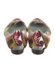 Emilio Pucci Satin Printed Flats