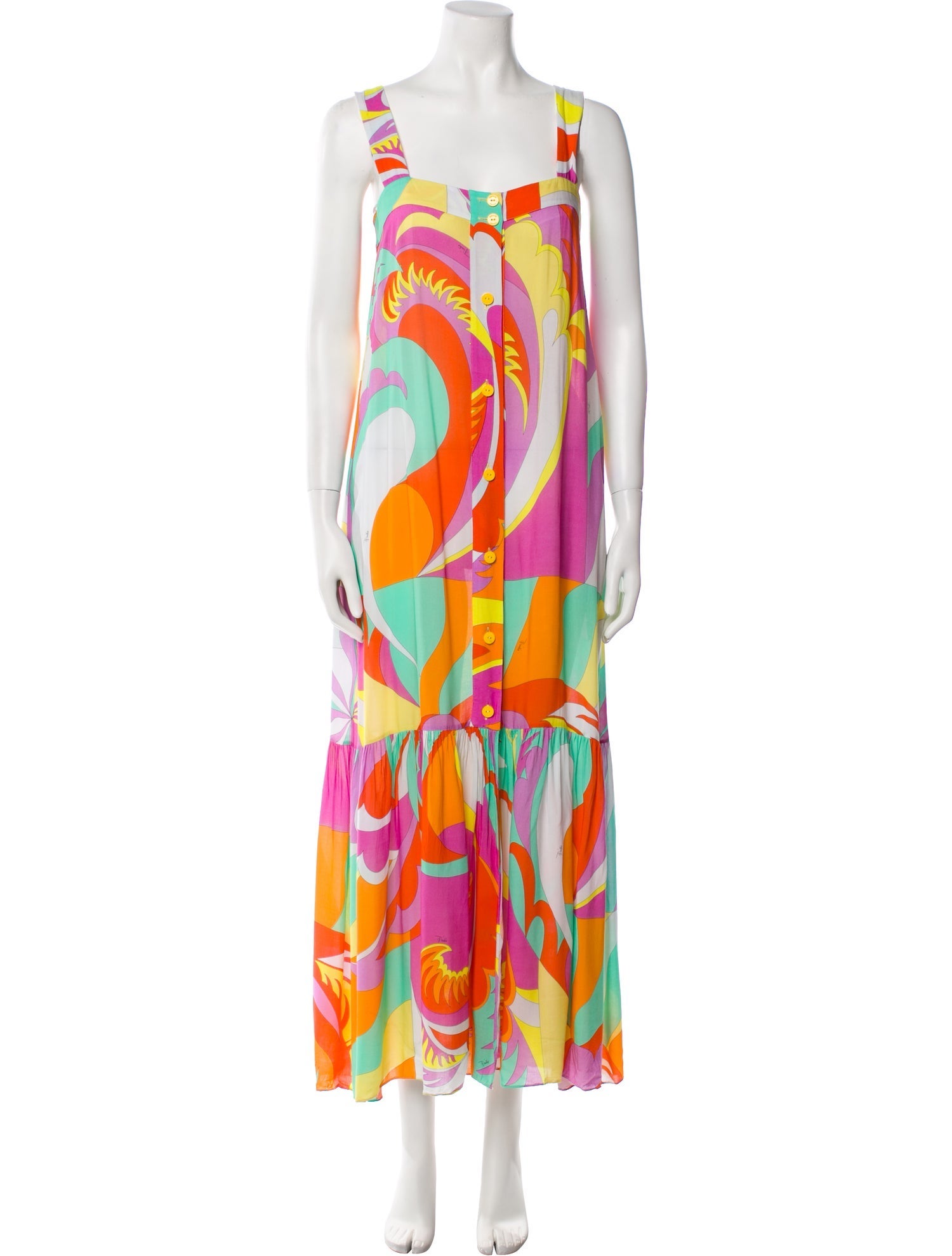 Emilio Pucci Printed Long Dress