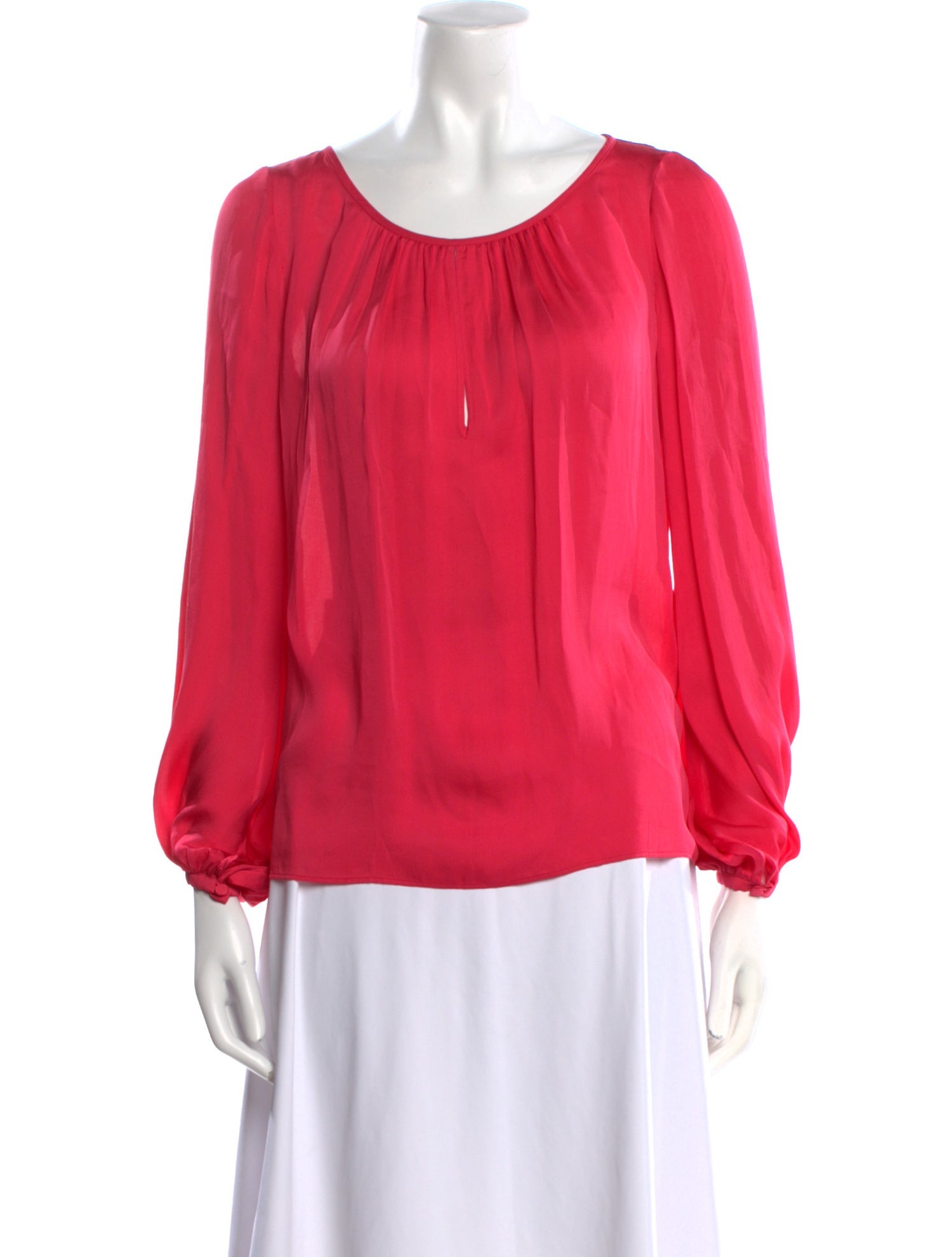 Emilio Pucci Silk Scoop Neck Blouse