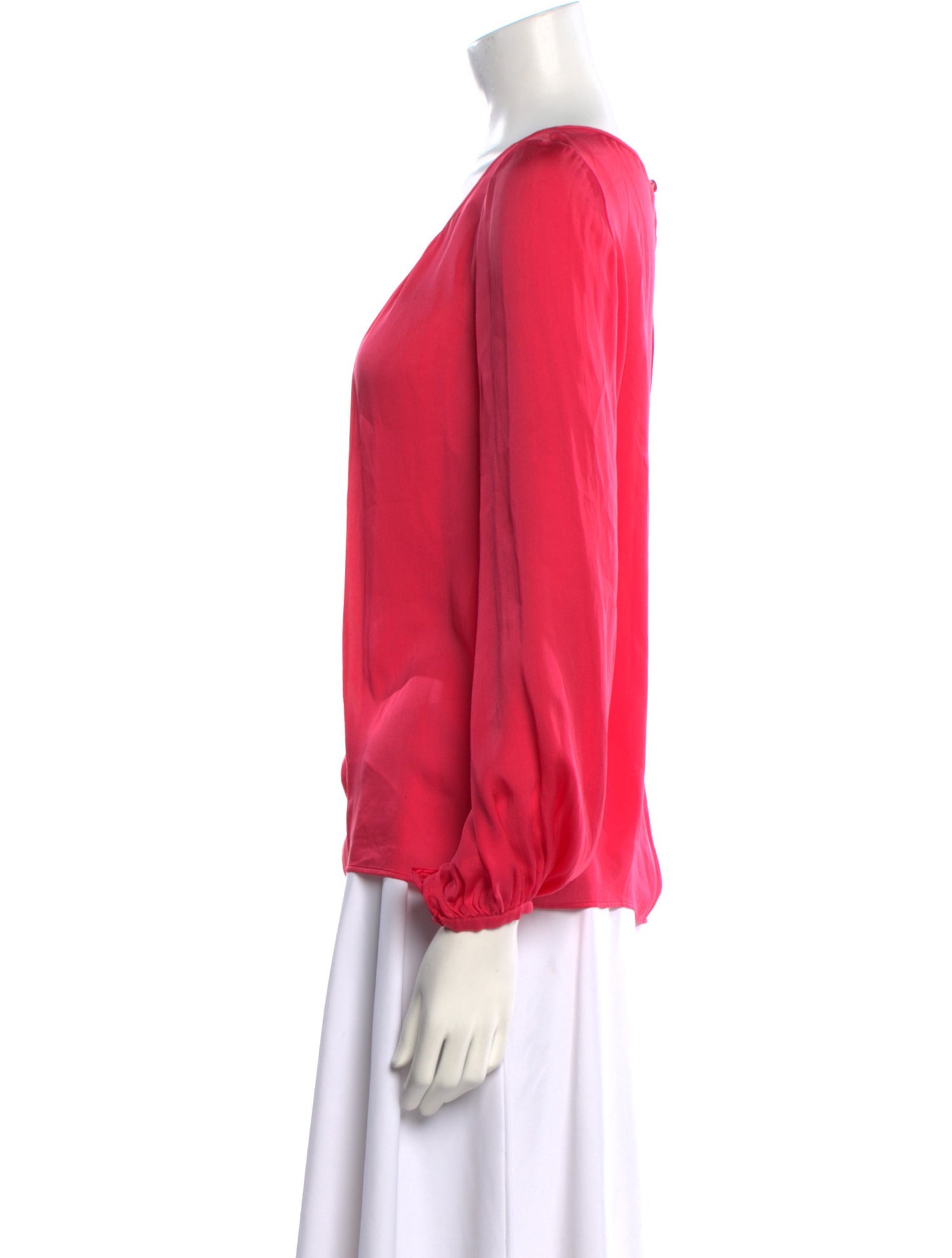 Emilio Pucci Silk Scoop Neck Blouse