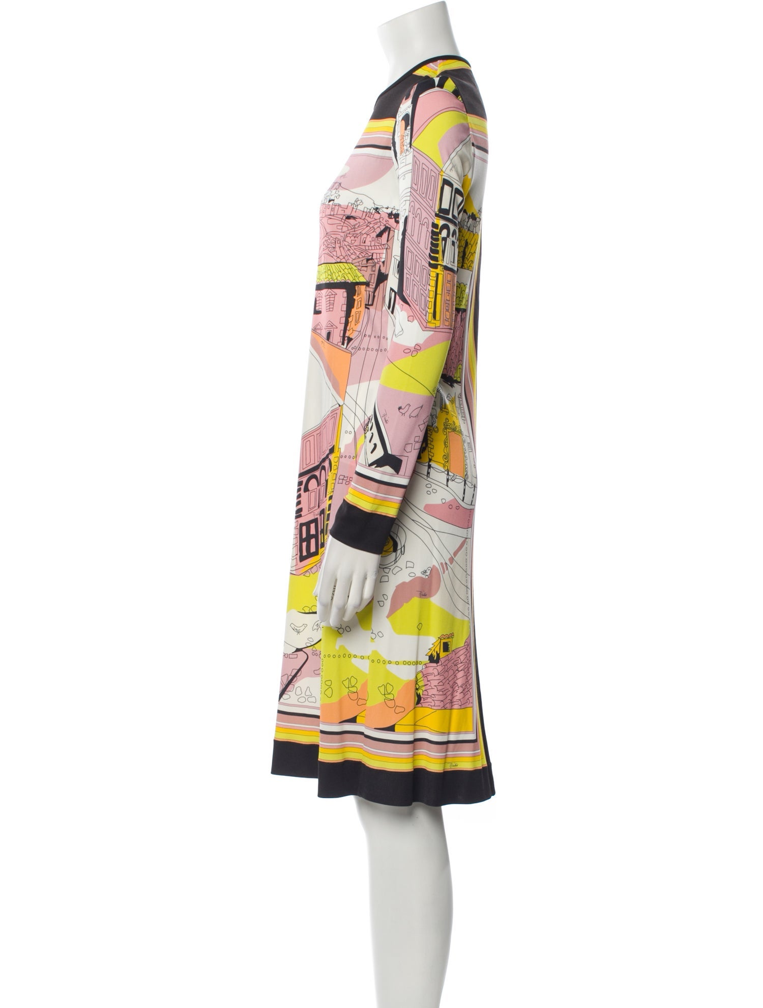 Emilio Pucci Printed Knee-Length Dress