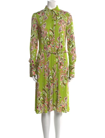 Emilio Pucci Printed Knee-Length Dress