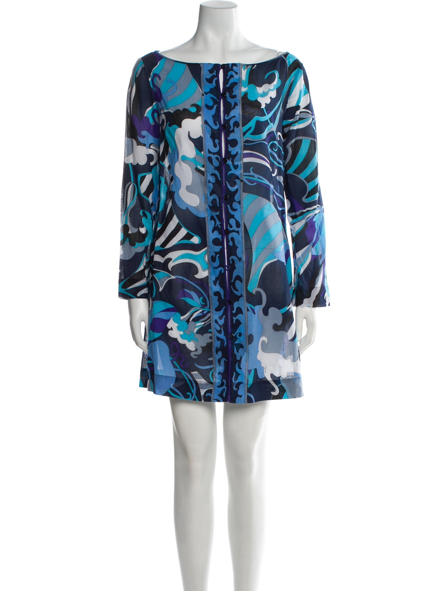 Emilio Pucci Floral Print Mini Dress