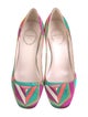 Emilio Pucci Silk Printed Slingback Pumps