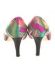 Emilio Pucci Silk Printed Slingback Pumps