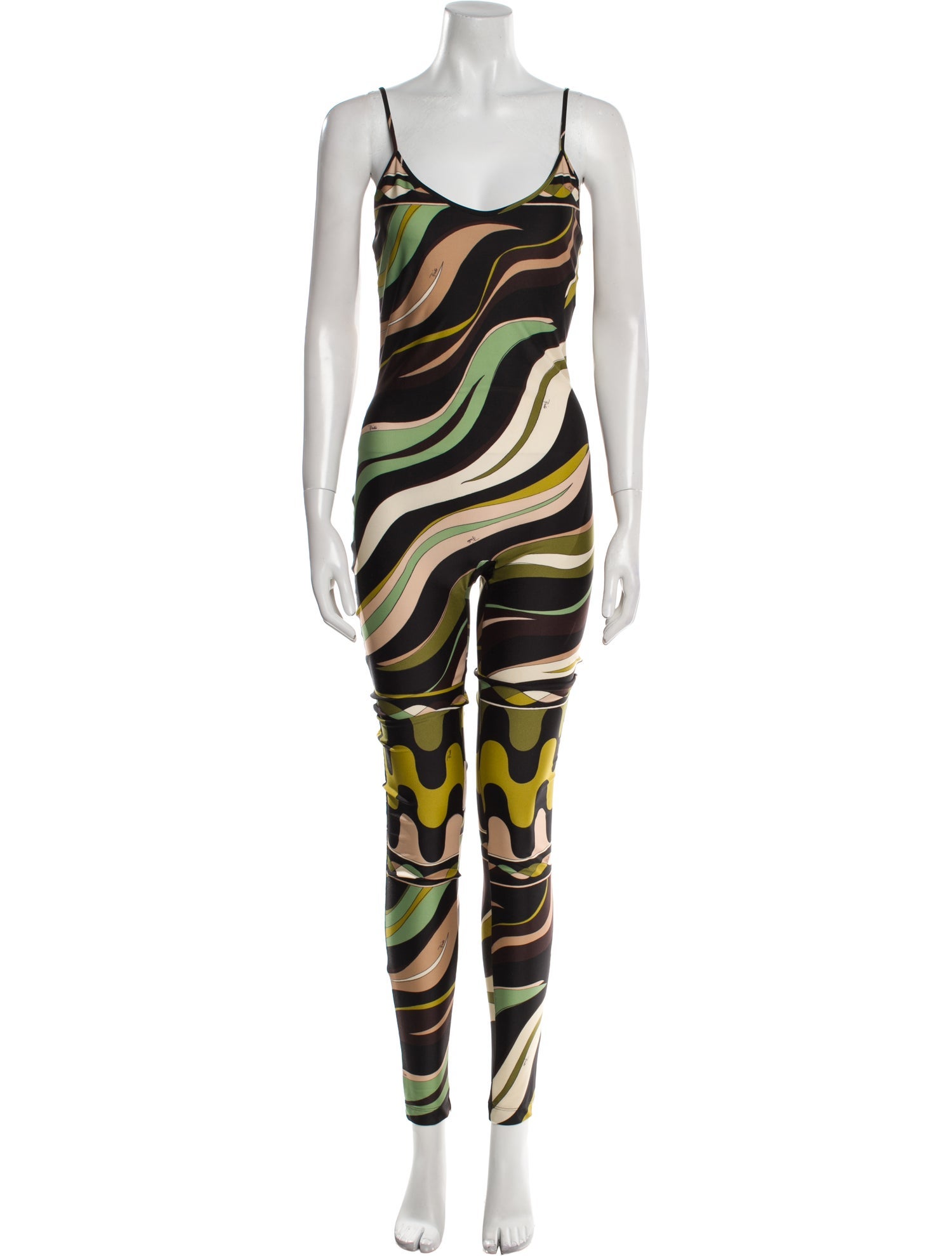 Emilio Pucci Striped Scoop Neck Jumpsuit