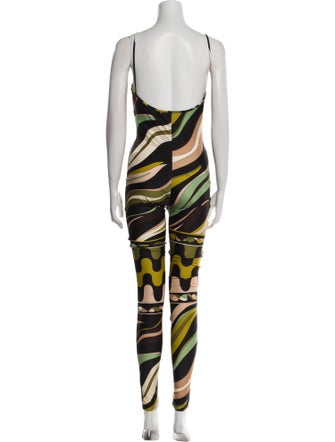 Emilio Pucci Striped Scoop Neck Jumpsuit