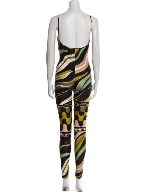 Emilio Pucci Striped Scoop Neck Jumpsuit