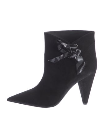 Emilio Pucci Suede Bow Accents Boots
