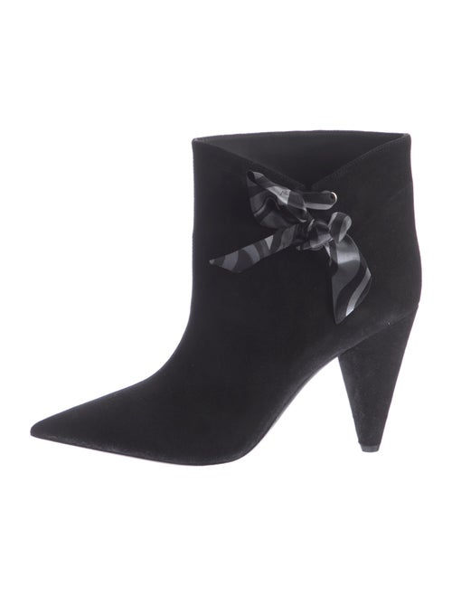 Emilio Pucci Suede Bow Accents Boots