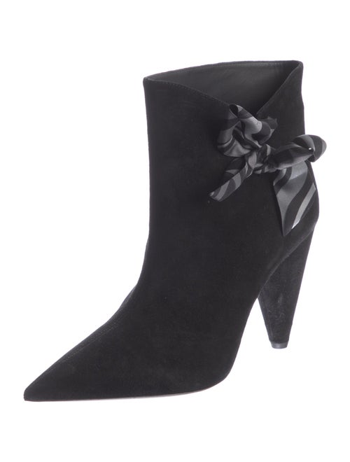 Emilio Pucci Suede Bow Accents Boots