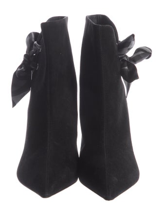 Emilio Pucci Suede Bow Accents Boots