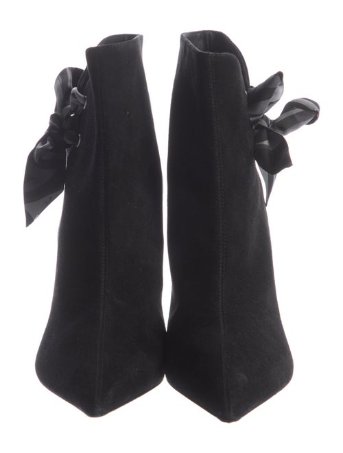 Emilio Pucci Suede Bow Accents Boots