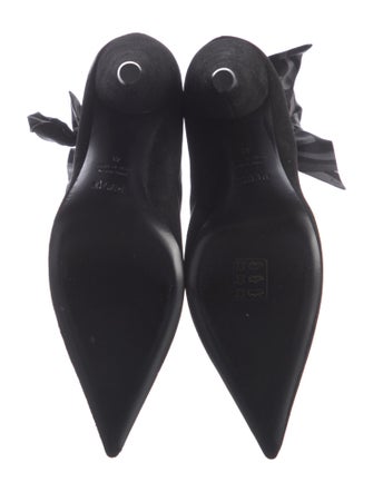 Emilio Pucci Suede Bow Accents Boots