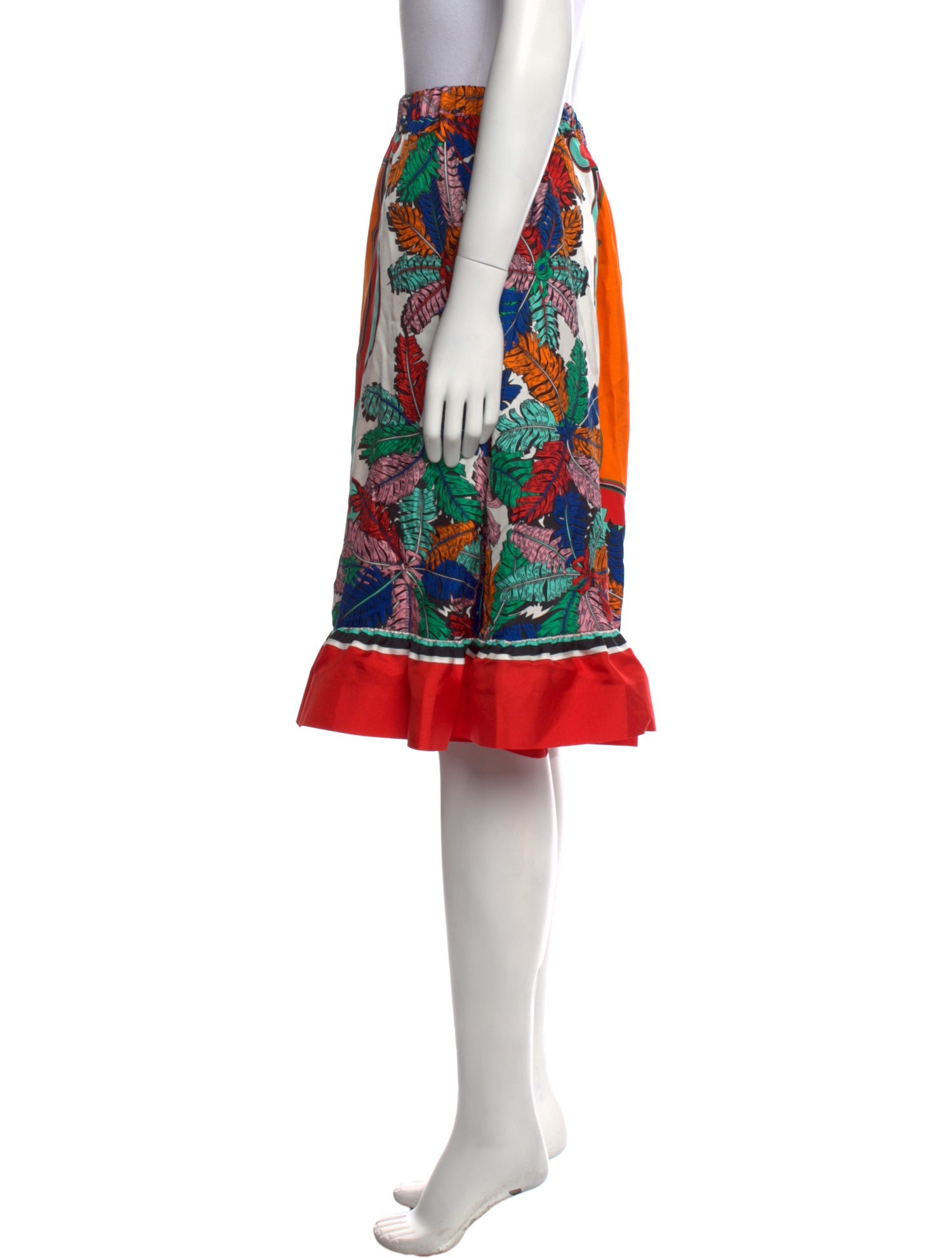 Emilio Pucci Silk Knee-Length Skirt w/ Tags