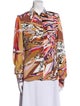 Emilio Pucci Silk Printed Button-Up Top
