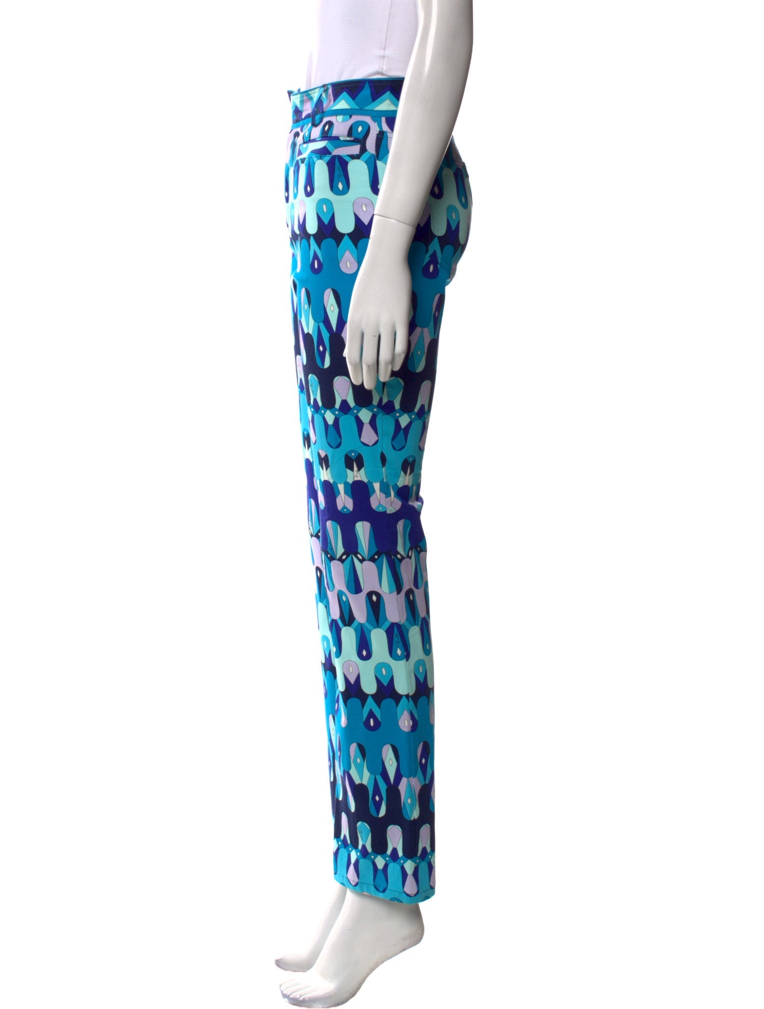 Emilio Pucci Printed Straight Leg Pants