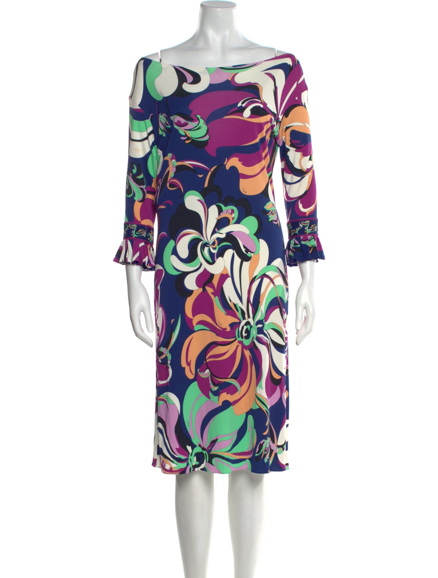 Emilio Pucci Printed Knee-Length Dress