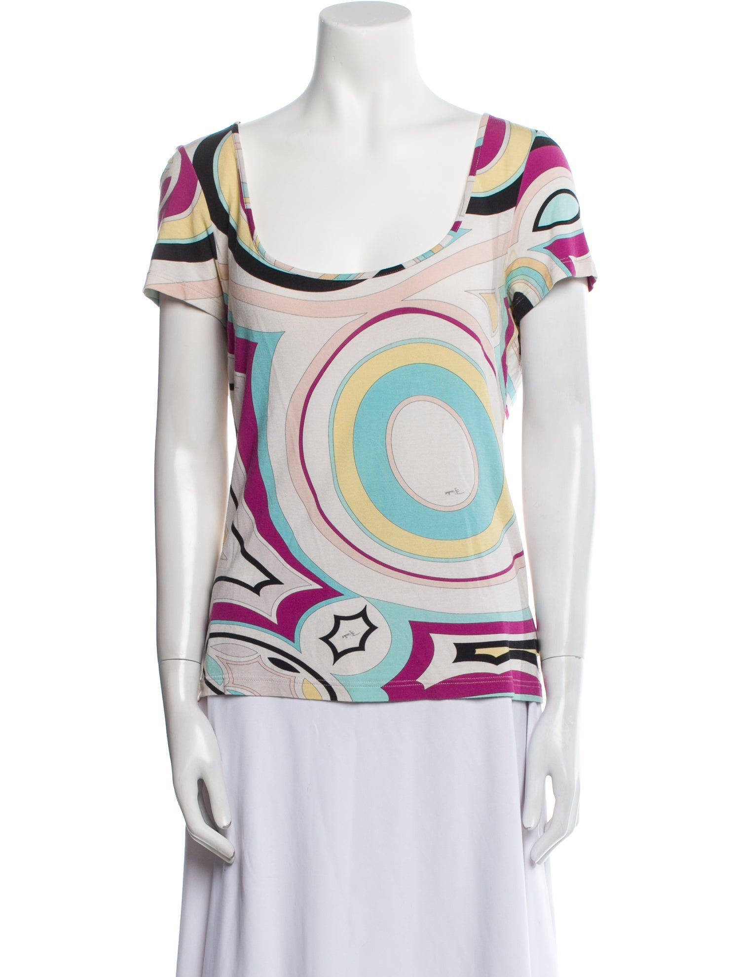 Emilio Pucci Printed Scoop Neck T-Shirt