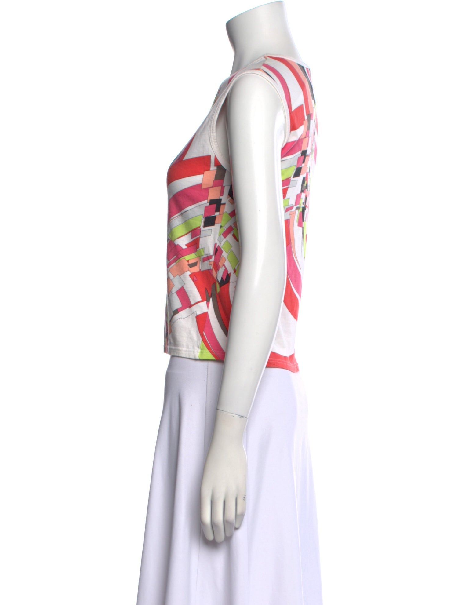 Emilio Pucci Graphic Print Crew Neck Top