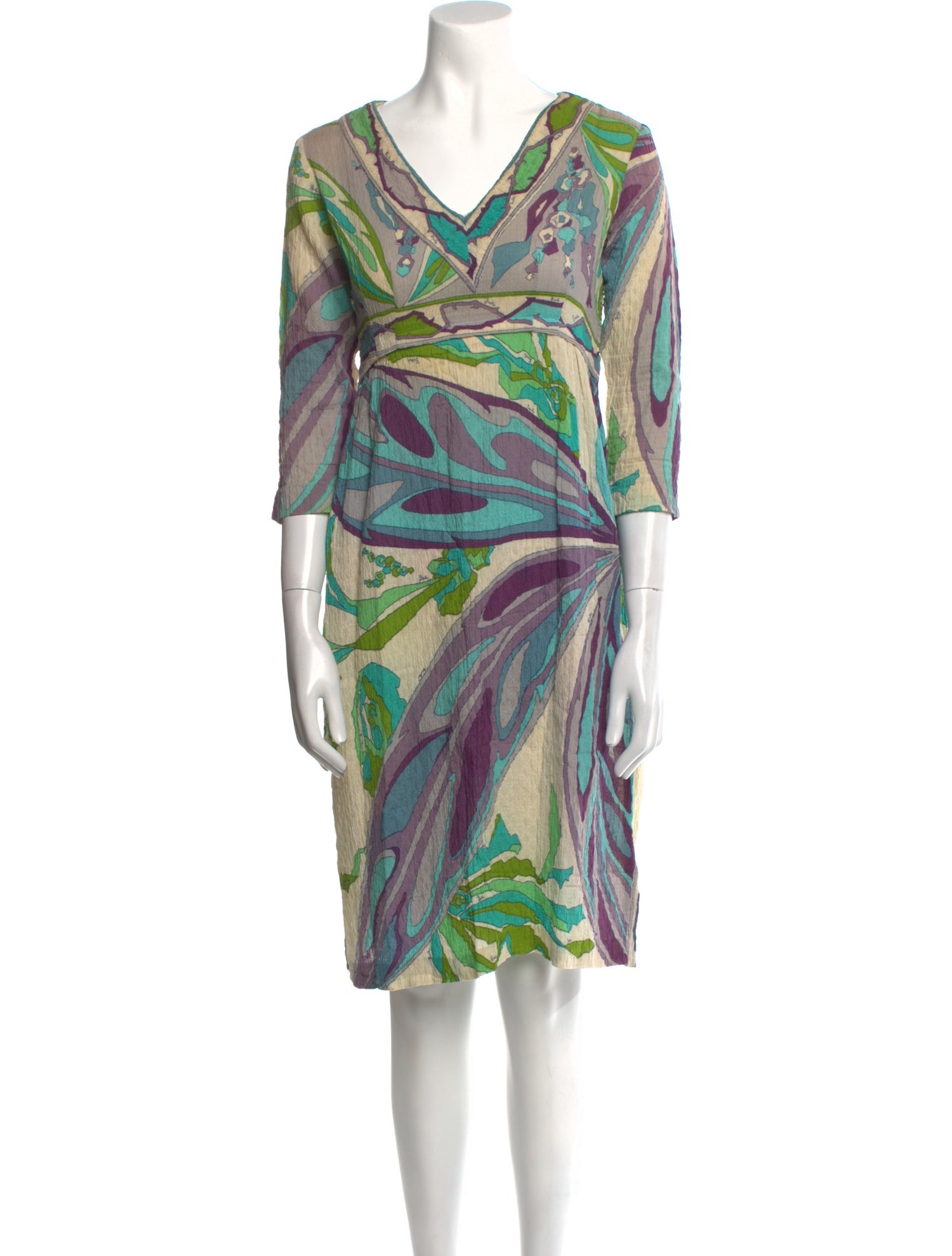 Emilio Pucci Printed Knee-Length Dress