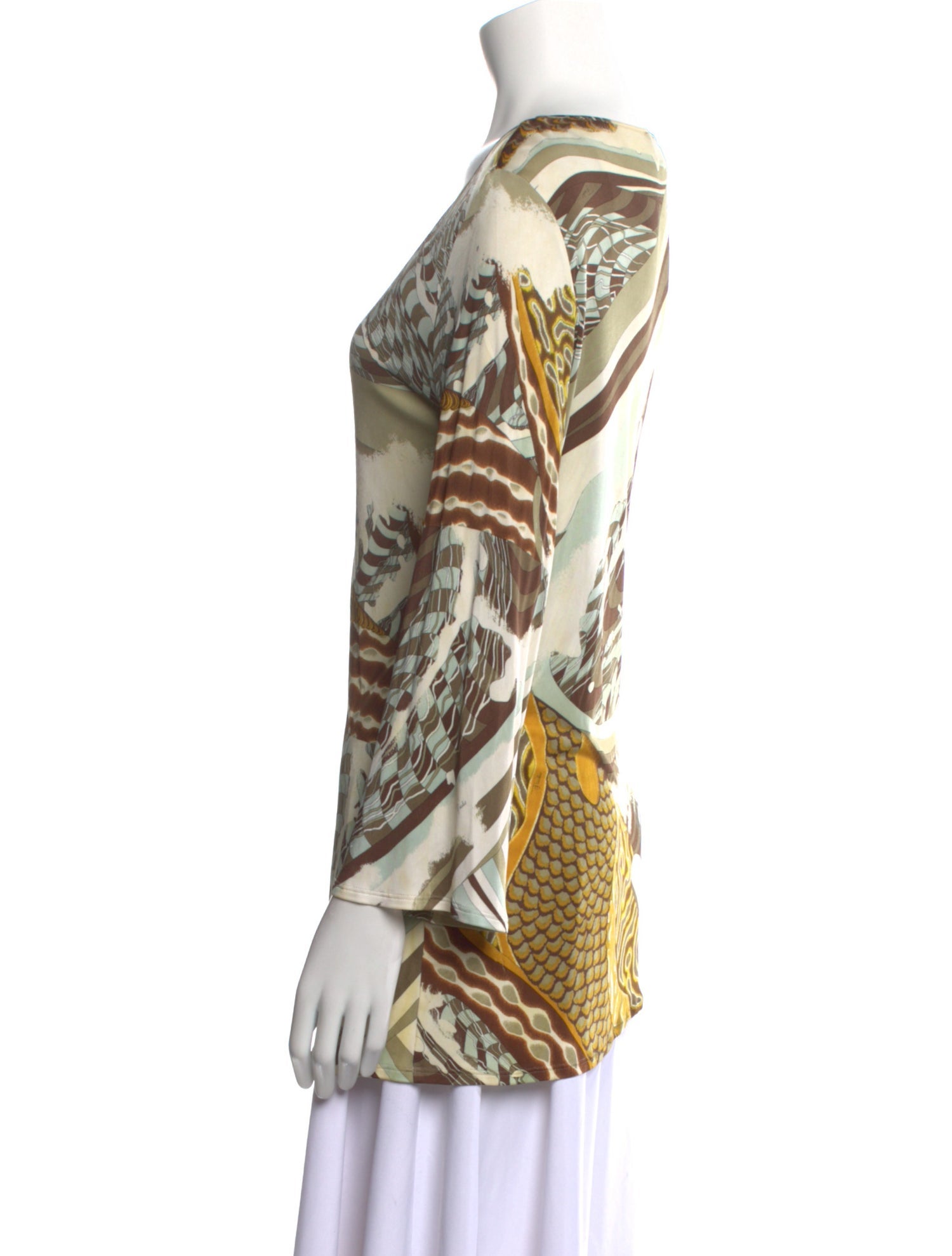 Emilio Pucci Printed V-Neck Tunic