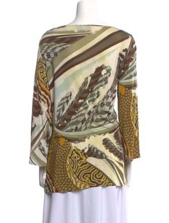 Emilio Pucci Printed V-Neck Tunic