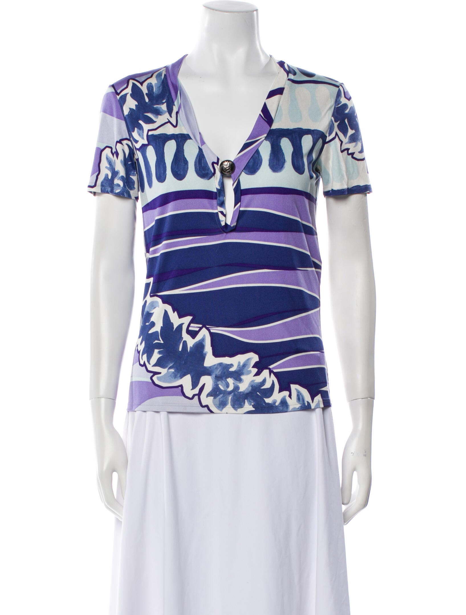Emilio Pucci Silk Printed Blouse