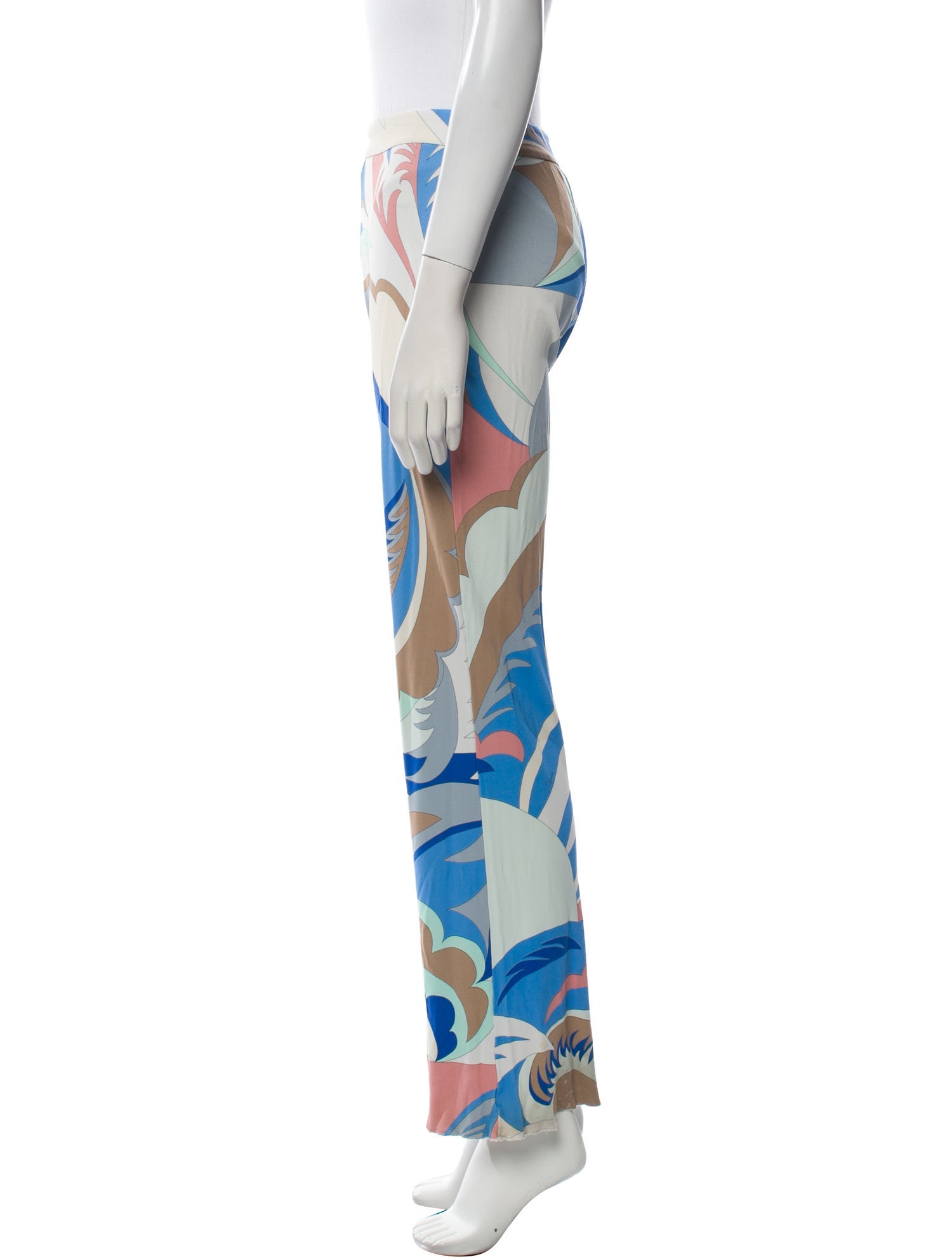 Ralph Rucci Printed Straight Leg Pants