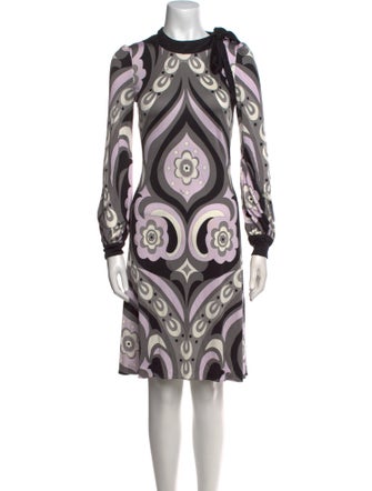 Emilio Pucci Silk Knee-Length Dress